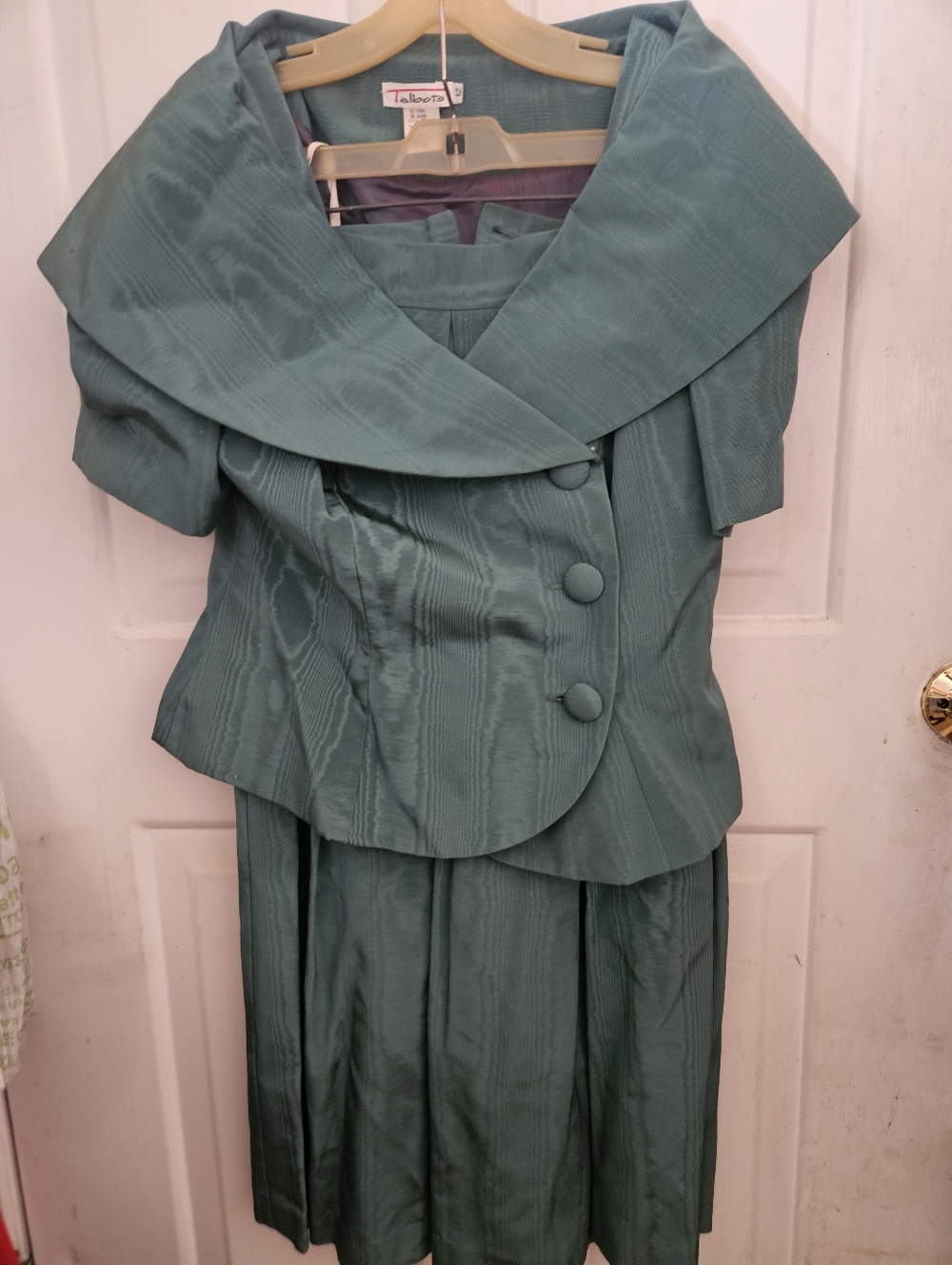 Talbots Sea Green Two-Piece Skirt Suit